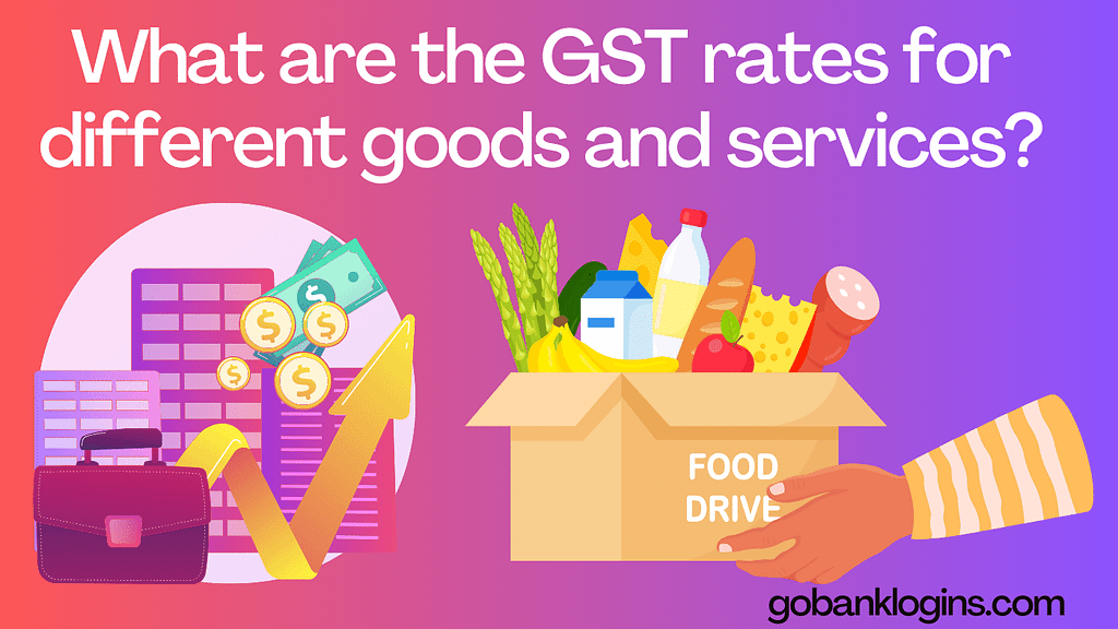 What are the GST rates for different goods and services?