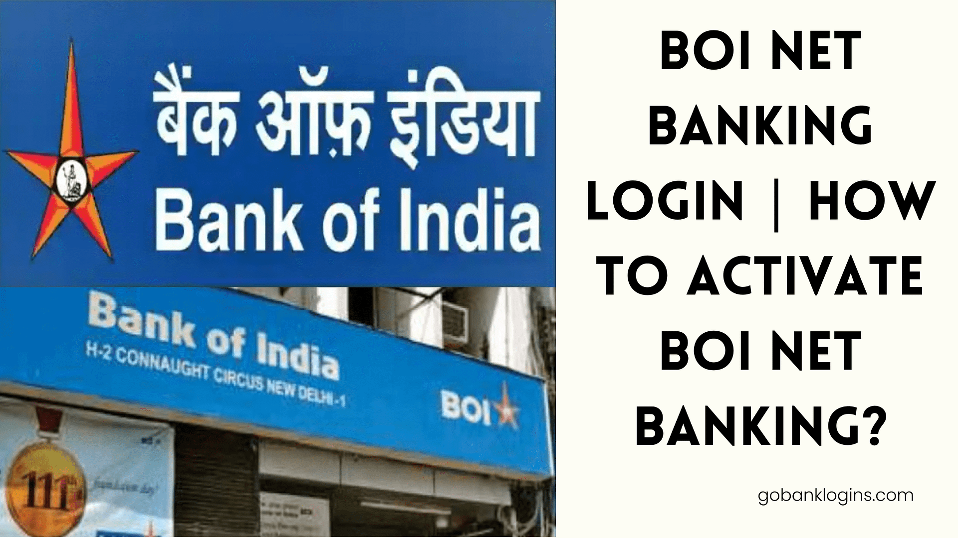 Bank of india Net banking