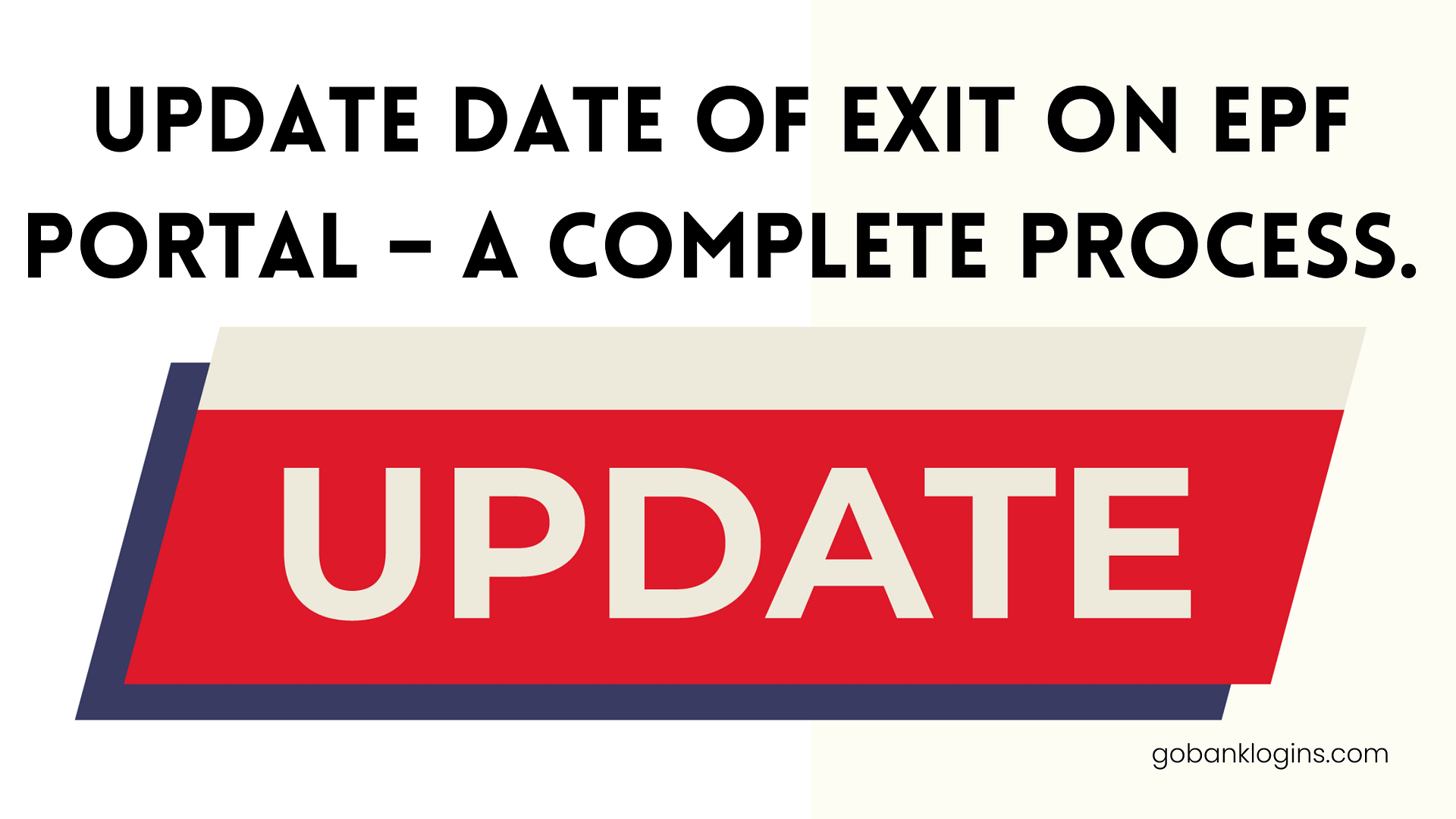 Update Date of Exit on EPF Portal