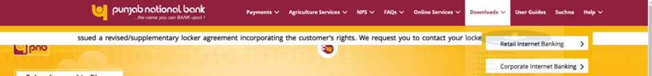 PNB Net banking login