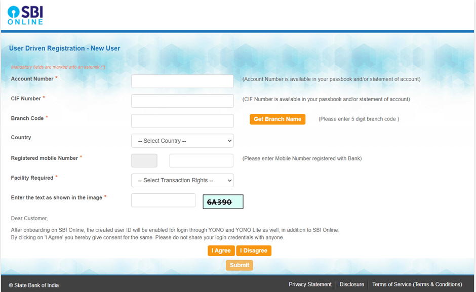 SBI Net Banking Login Portal